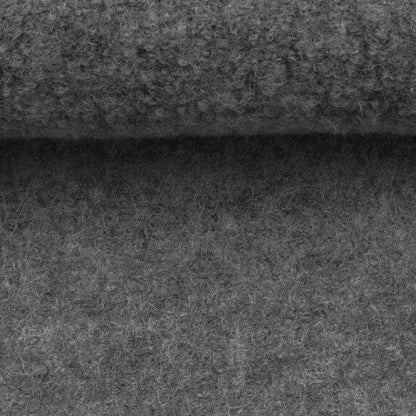 Tissu 100 % laine mélangée gris chiné 385 g/m²