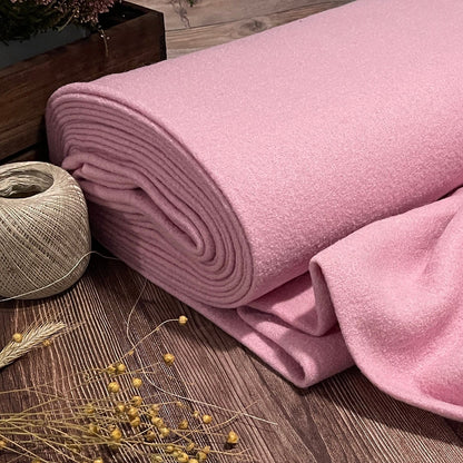 100 % tissu en laine rose 385 g/m²