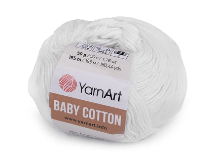Fil Yarn Art Baby Cotton blanc 165 m 50 g #400