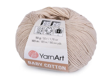 Fil Yarn Art Baby Cotton beige clair 165m 50g #403