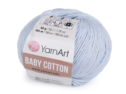 Fil Yarn Art Baby Cotton bleu clair 165 m 50 g #450