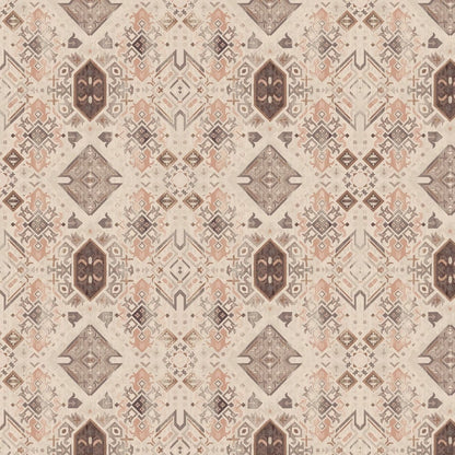 Tissu en toile à motif géométrique beige 225 g/m²
