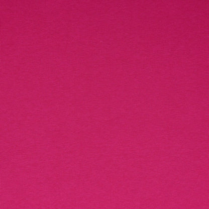 Tricot de coton molletonné - fuchsia 285 g/m²