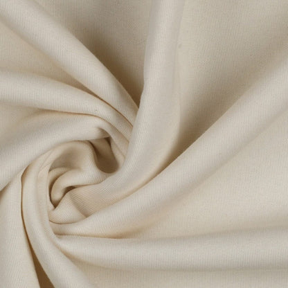 Tricot de coton molletonné, naturel non blanchi 285 g/m²