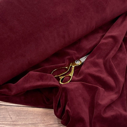 Velours de coton bordeaux 250 g/m²