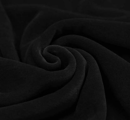 Velours de coton noir 250 g/m²