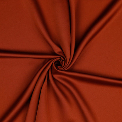 Tissu en soie artificielle terracotta 140 g/m²