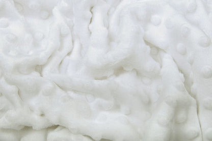 Minky en polaire blanc 260 g/m²