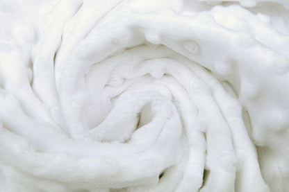 Minky polaire blanc 260 g/m²