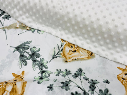 Minky polaire blanc 260 g/m²