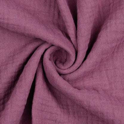 Mousseline, ton prune foncé 125 g/m²