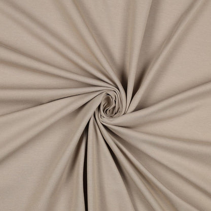 Jersey de coton fin beige 215 g/m²
