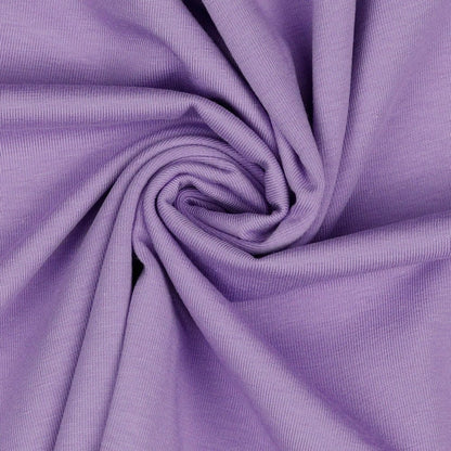 Jersey fin en coton lavande 215 g/m²