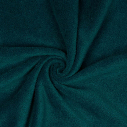 Tissu polaire anti-boulochage premium, pétrole 240 g/m²