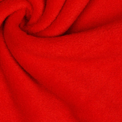 Tissu polaire premium anti-boulochage rouge 240 g/m²