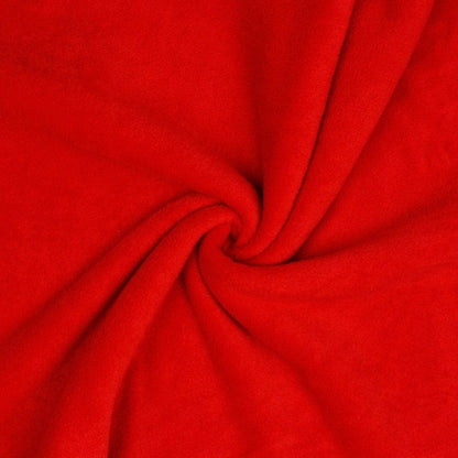 Tissu polaire premium anti-boulochage rouge 240 g/m²