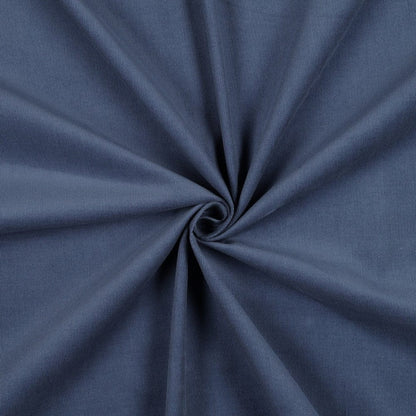 Velours côtelé fin en coton, bleu fumé 145 g/m²