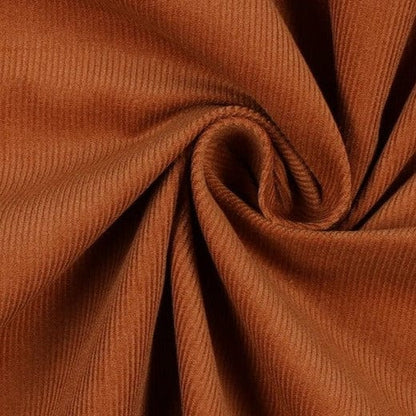 Velours côtelé de coton fin, cognac 145 g/m²