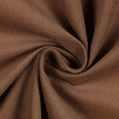 Fine cotton corduroy, nut tone 145 g/m²