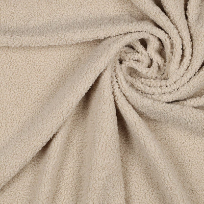 Tissu teddy beige 270 g/m²