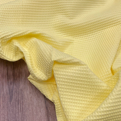 Tissu gaufré jaune clair 230 g/m²