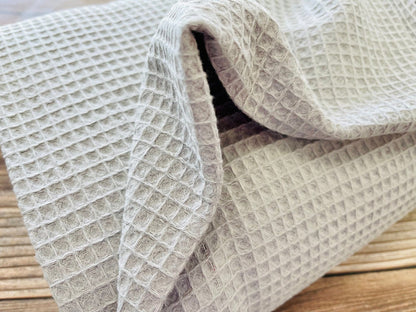 Tissu gaufré gris clair 230 g/m²
