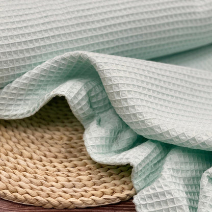 Tissu gaufré menthe 230 g/m²